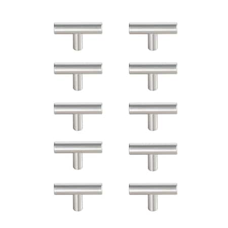 Plaza Quinn Multipack T Bar Pull, Brushed Nickel, 10PK PL3477913